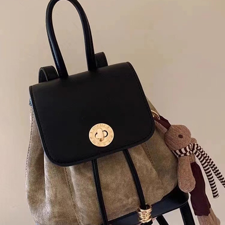 2023 otoño e invierno nuevo casual de alta calidad gamuza Mochila De Cuero pequeña mochila versátil salida pequeña mochila