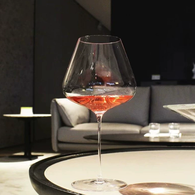 Бокал для вина высокого уровня ультратонкий стержень прозрачный и легкий хрустальный стеклянный бордовый бокал набор для вина