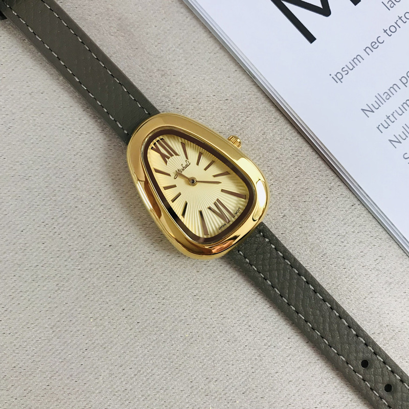 110g Weight Tempered Glass Mirror Material Genuine Leather Strap Material Watch Classification Pointer Display Type Buckle Buckle Style Oval Dial Shape Casual, Holiday Occasion Quartz Movement Solid Color Pattern All Seasons Season Women's Gender Vintage Style, Classic Style Style Vintage Style Classic Style Solid Color Buckle Quartz Watch Women's Watches 13