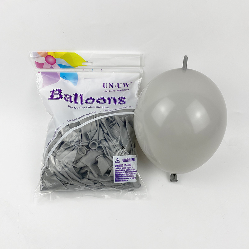 Globos con Cola de 10 Pulgadas para Fiestas, Color Sólido