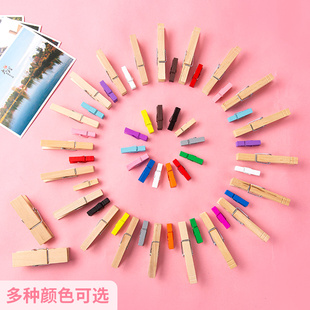 ✄ DIY Colorful Wooden Small Clips Colorful Small DIY Decorative Hanging Photo Wall Clips Sticky Notes