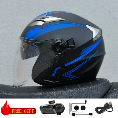 Cross-Border Supply 3/4 Helmet | Motosiklet kaskı (dəbilqə)