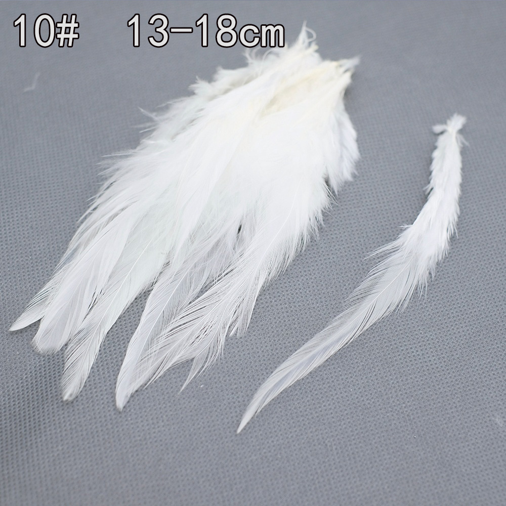 Colección de productos de plumas blancas al por mayor Accesorios de ropa de plumas hechos a mano de bricolaje Accesorios de plumas de ganso Material de plumas de pavo