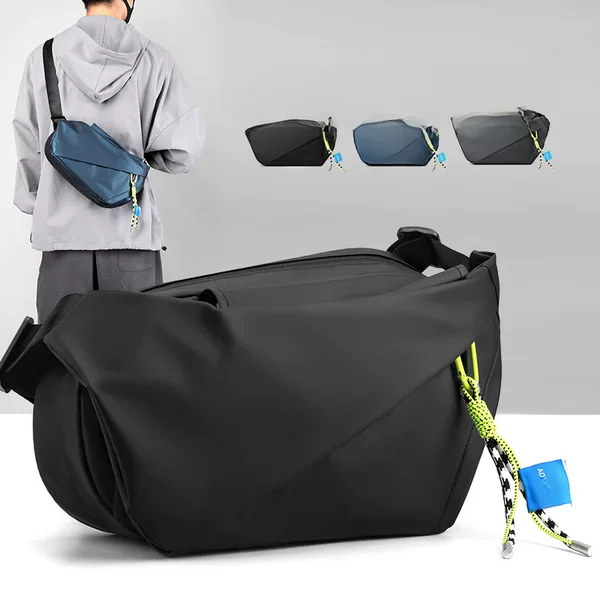 2026 New Trendy Fashion Shoulder Bag for Men, Casual Crossbody Chest Bag, Personalized Trendy Brand Student Crossbody Bag Wholesale