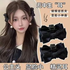 在逃公主头蝴蝶结抓夹2025新款高级感头发发夹女可爱侧边边夹头饰