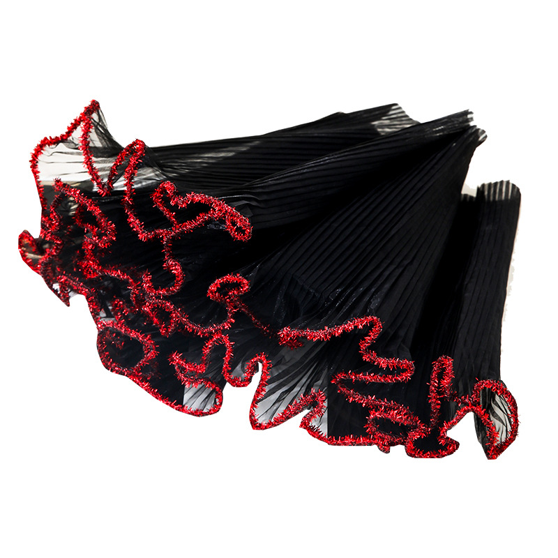 Estilo coreano red onda roja flor gasa onda flor embalaje plisado tridimensional volantes material de embalaje floral al por mayor