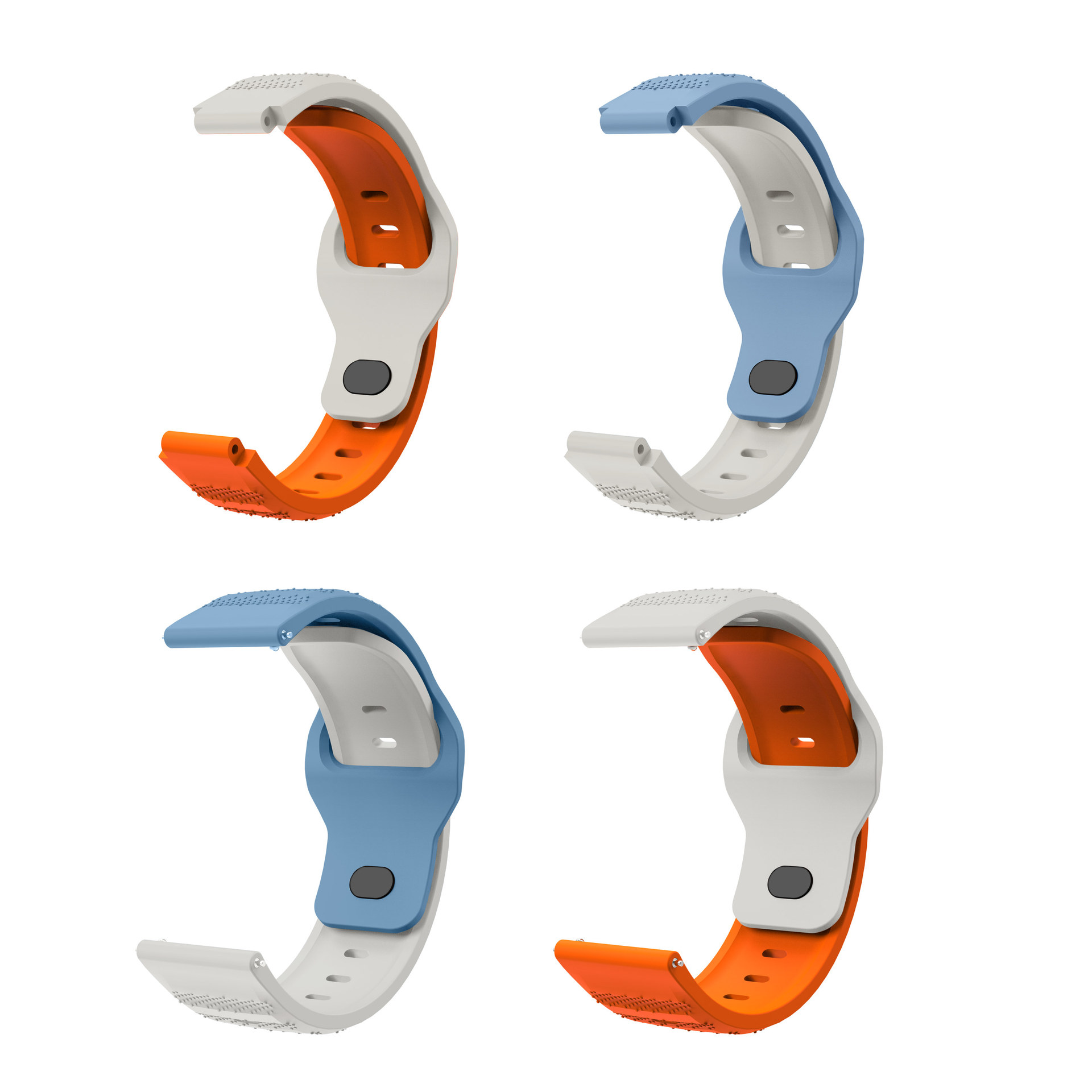 Adecuado para Samsung/Huawei/huami/jiaming/patrón de grano de arroz patrón de puntos correa de silicona 12/16/18/20/22