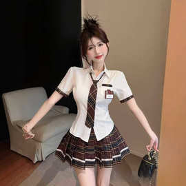 听澜性感JK学院风纯欲清纯制服套装少女校园学生制服女性感睡裙