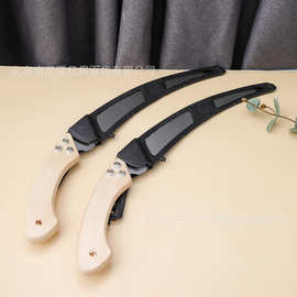 套壳木柄弯锯 家用手工锯子果树修枝园林工具耐用腰锯钢锯子批发