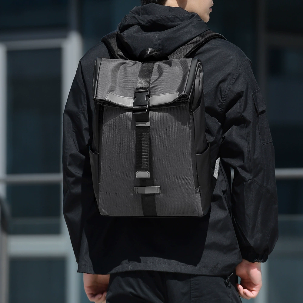 Waterproof backpack for elementary school students, capacious travel bag, laptop, business version, fall protection, for students