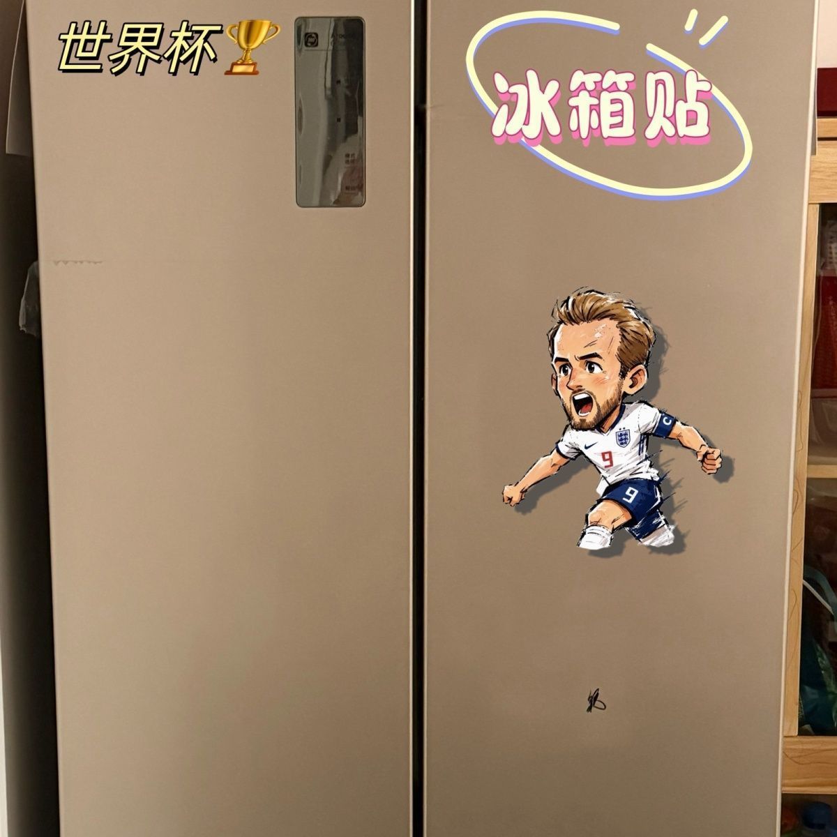 clu World Football Player Lionel Messi Fridge Magnets Creative Mbappe Magnetic for Refrigerator Kitchen ulc