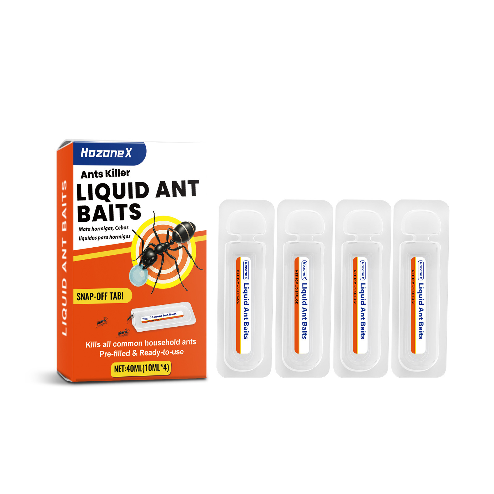 HOZONEX Liquid Ant Bait Stations For Indoor & Outdoor Use, Attracts And Kills Ant Colonies_voghion.com