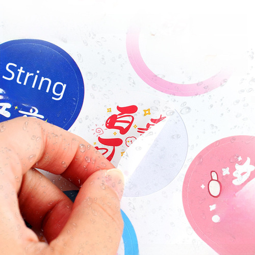 Amazon Best Selling Cartoon Colorful Round Children's Sticker Reward Sticker Roll Tubular Smile Self-Adhesive Sticker