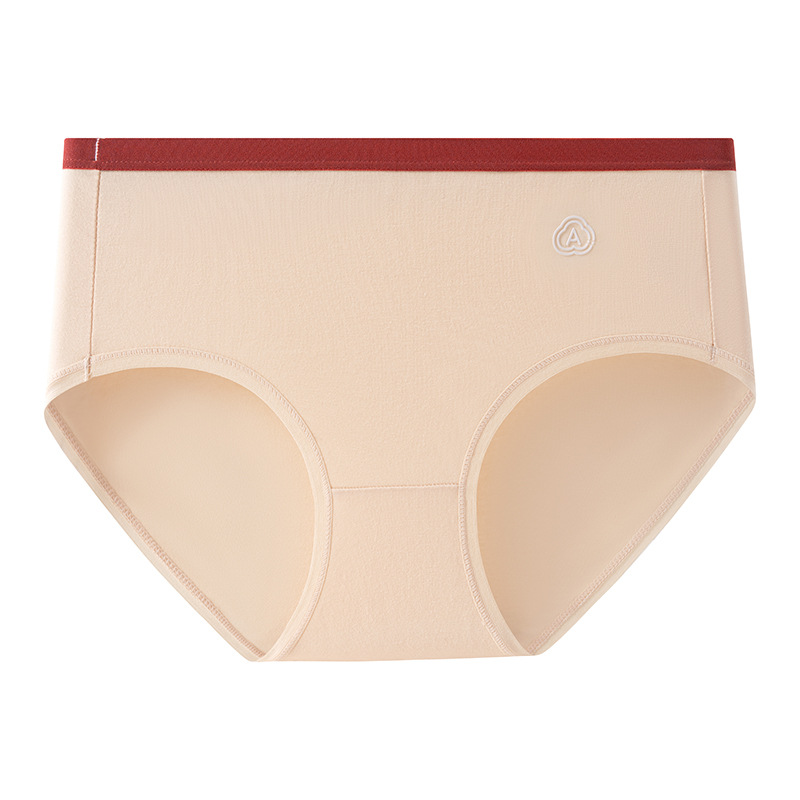 Clase de algodón puro para mujer una entrepierna transpirable antibacteriana chica sin costuras pantalones cortos de cintura media cabeza de algodón para niña calzoncillos de mujer