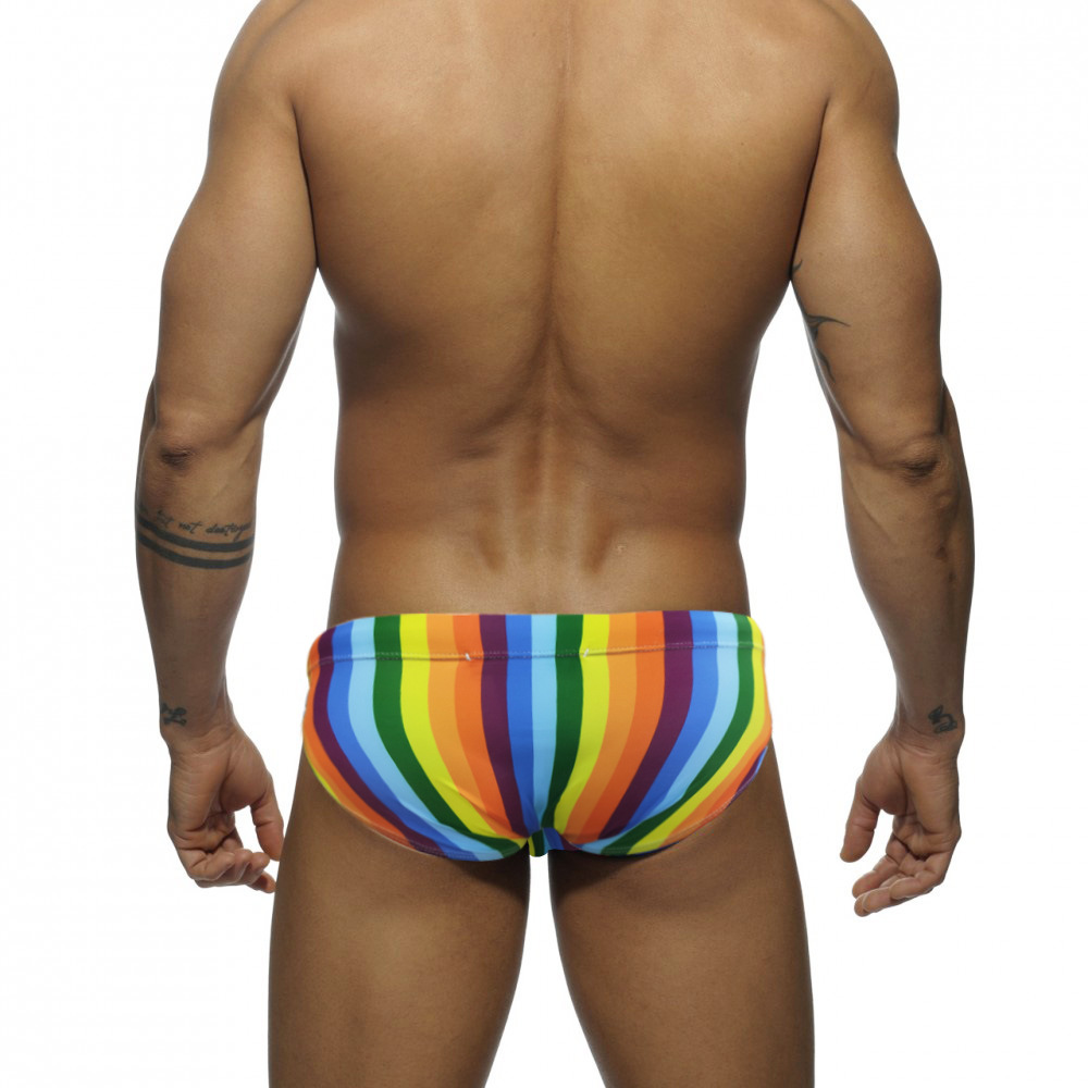 Rainbow Belt Cup Swim Trunks 4