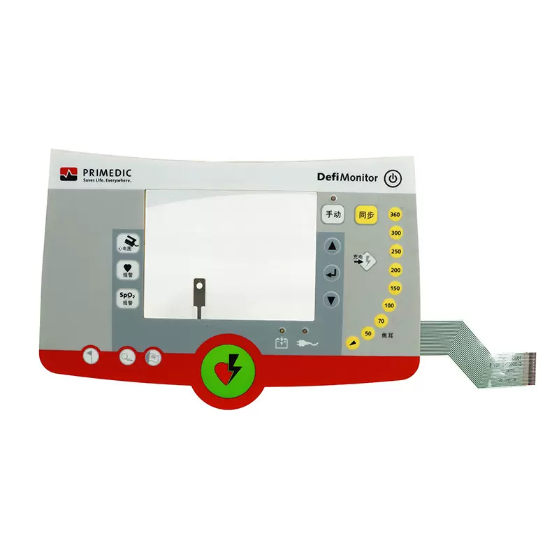 定制数控机床PET薄膜开关电器PC面板 pvc薄膜按键 背光薄膜开关