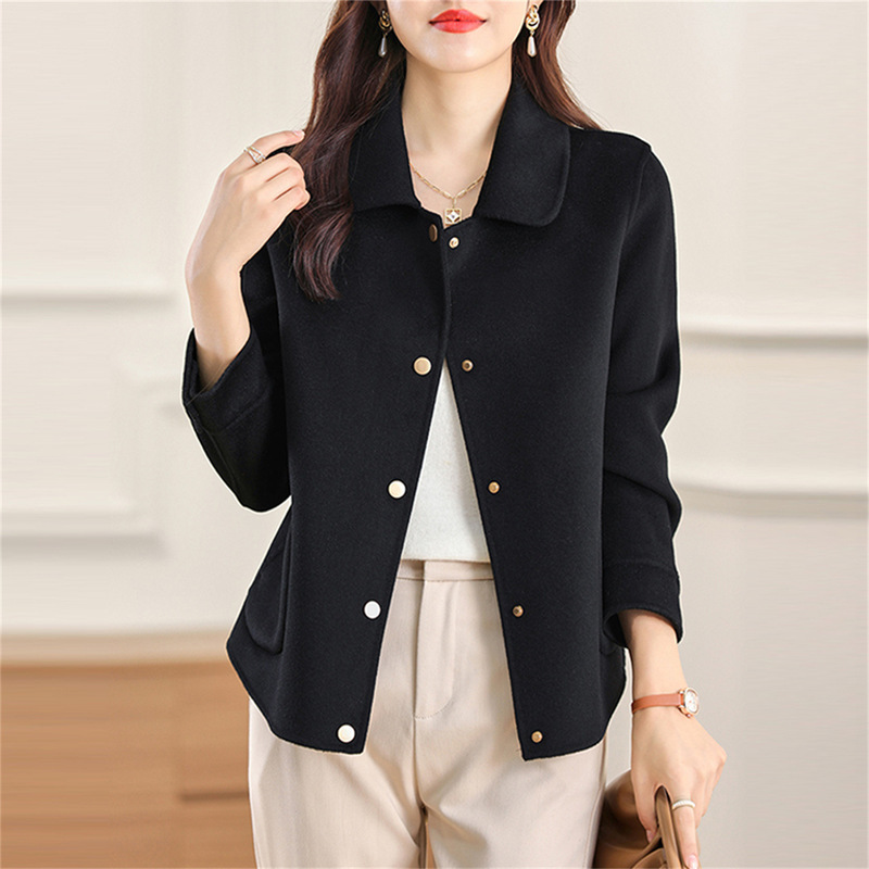 Elegant Double-Sided Wool Coat for Women, Short Style, 2025 Autumn/Winter New Fashionable Double-Sided Woolen Jacket Elegant Double-Sided Wool Coat for Women, Short Style, 2025 Autumn/Winter New Fashionable Double-Sided Woolen Jacket