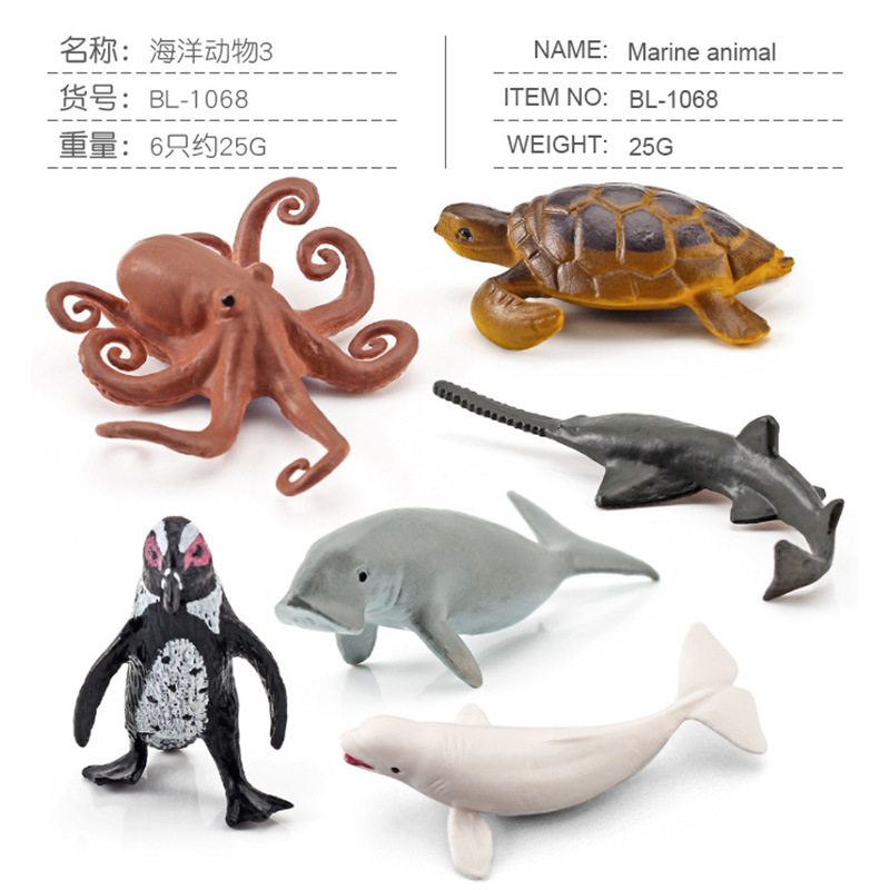 BL - 1068 Set de animales marinos de 6 piezas 25g