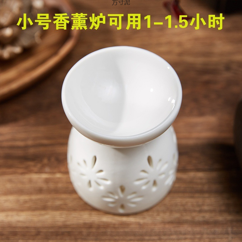 pequeño horno de aroma cerámico lámpara de aroma interior vela retro horno de aroma doméstico dormitorio fábrica de lámparas de aceite esencial anti-seco