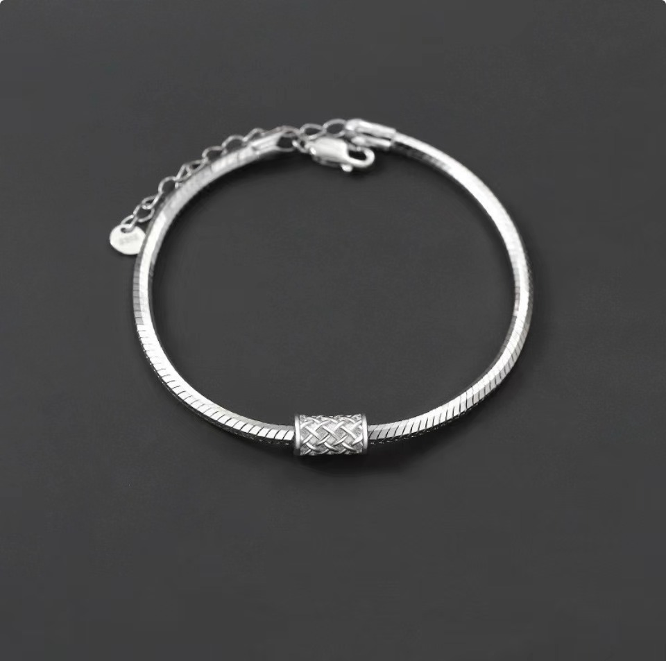 2024 New Arrival Bracelet Men's Trendy Snake Bone Chain Simple and Generous Hand Jewelry Valentine's Day Birthday Gift for Boyfriend
