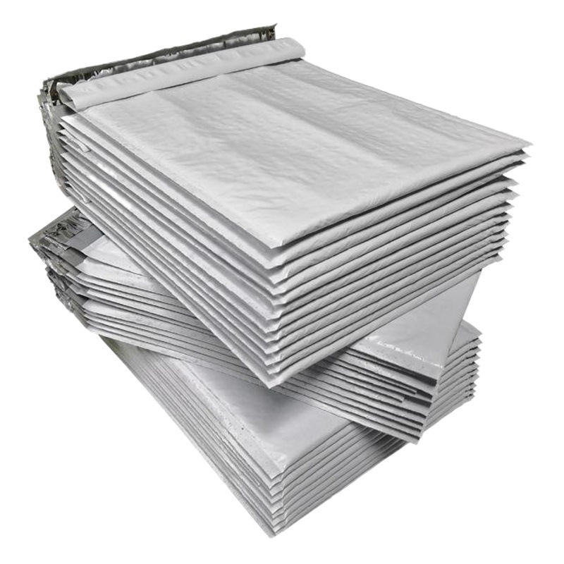 Bolsa de burbuja de película coextruida gris blanco transfronterizo Bolsa De sobre de embalaje expreso de espuma impermeable Shenzhen fábrica en stock al por mayor
