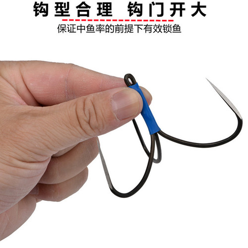 Hand-made knife peak butterfly hook, thornless three-claw anchor hook, broken scale, large giant hook, hanging fish anchor, fish two or three hooks