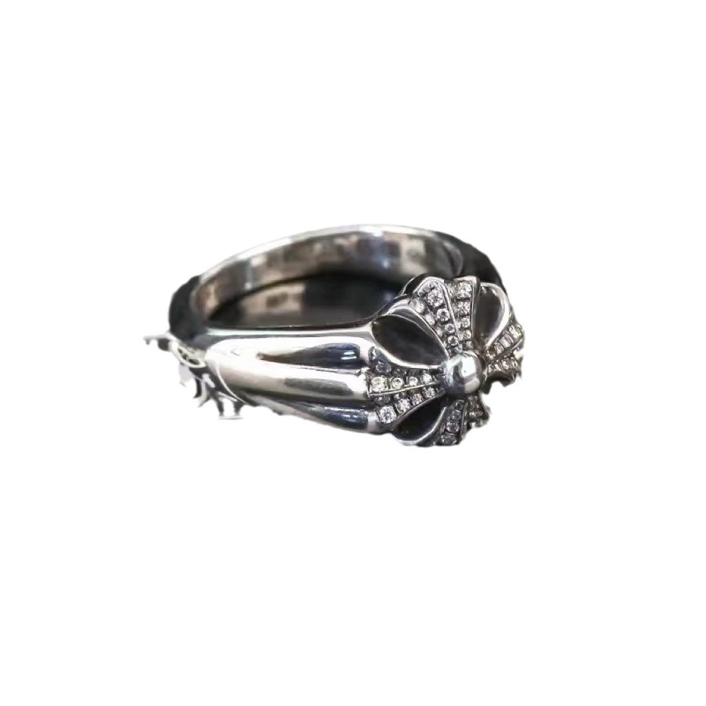 潮轩克罗心 Retro gemstone ring for men and women