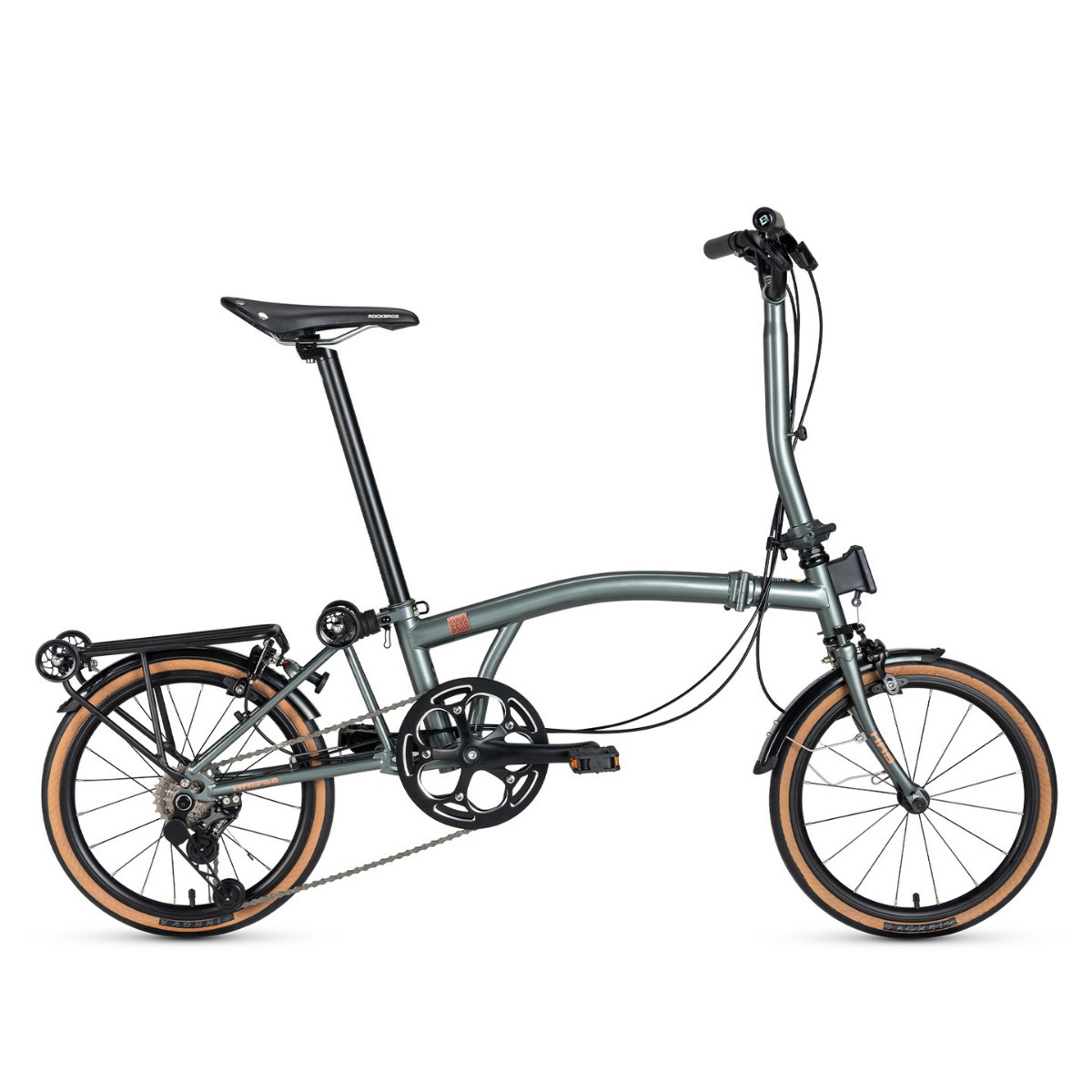 Locke Brothers Folding Bicycle 16-inch 7-speed Three-folding Portable Adult Aluminum Alloy Commuter City Car