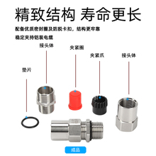接管式格兰头不锈钢防爆夹紧密封接头电缆金属防水内外丝非桐安画