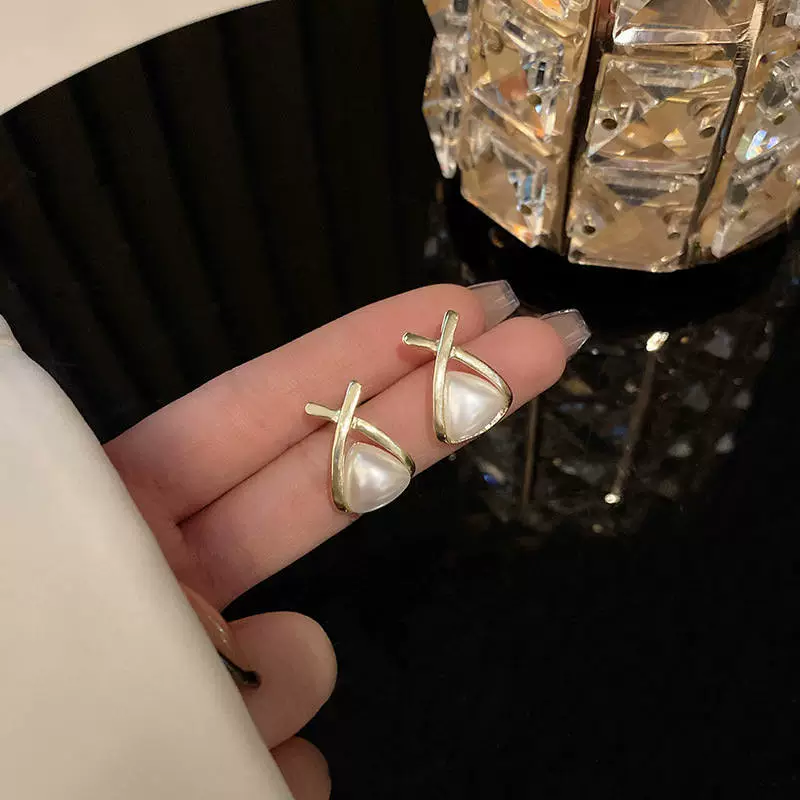 Серьги из серебра 925, европейский стиль, простые элегантные модели, лёгкие гвоздики и подвесы