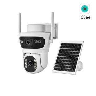 icsee dual lens 4 million solar camera AOV southeast Asia version 4G low power ball machine monitoring