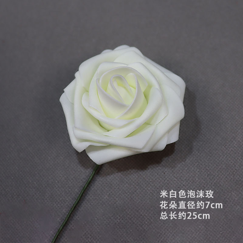 Material de flor de boda blanco brumoso artificial Misty Wedding Hall decoración camino plomo arreglo de flores techo flor artificial Flor de plástico