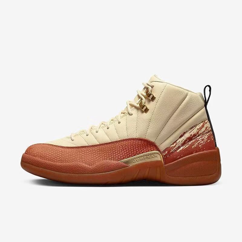高品质AJ12高帮男款篮球鞋世界杯黑白金乔12高颜值气垫运动鞋|undefined