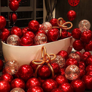 Double-layer cherries latex balloon 5 inch 10 inch 12 inch 18 inch romantic wedding balloon confession wedding room decoration