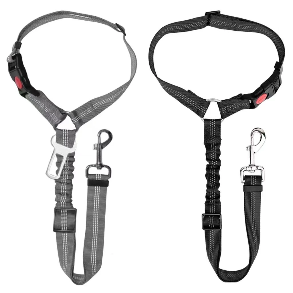 Ремень безопасности автомобиля для домашних животных собака тяговое кольцо эластичная выдвижная светоотражатель нейлон веревка для собак