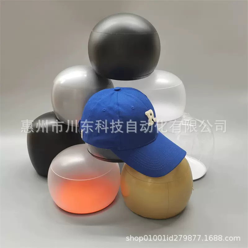 跨境PVC充气帽子定型内胆帽撑防变帽子展示头形帽托无脸半头模特