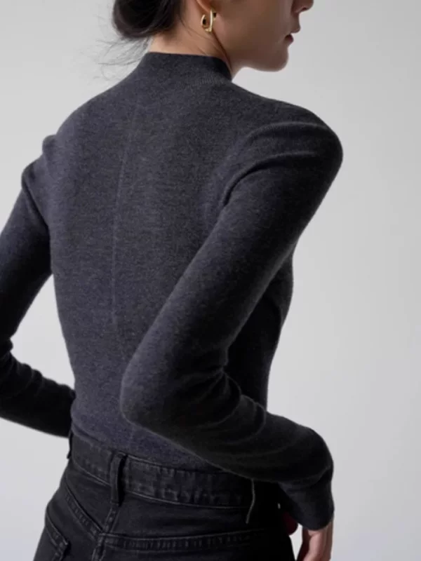 Красивый цветной вязанный осенний свитер по фигуре, slim fit