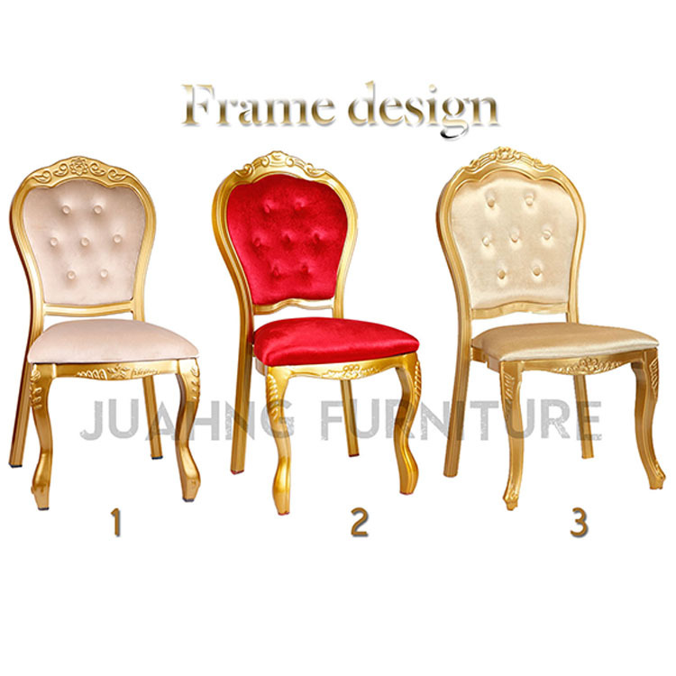 High-grade aluminum alloy mold engraved dining chair five-star club chair VIP room chair