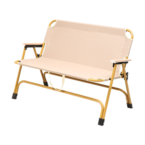 Outdoor folding chair portable double-layer folding chair camping beach chair recliner leisure fishing table and chair set for two wholesale