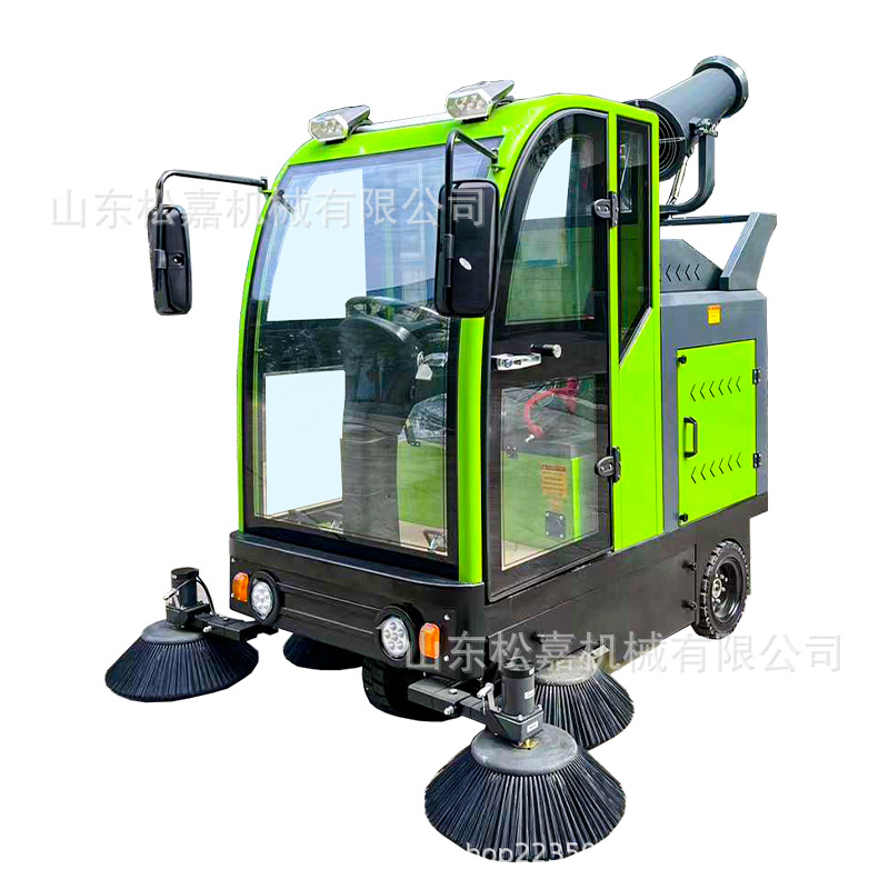 Barredora eléctrica de cuatro ruedas tipo barredora de nueva energía de fábrica de talleres de propiedad de barreras sanitarias de calle