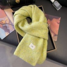 高品质小香风加绒加厚防风保暖围巾女学生百搭韩国egg围巾代发