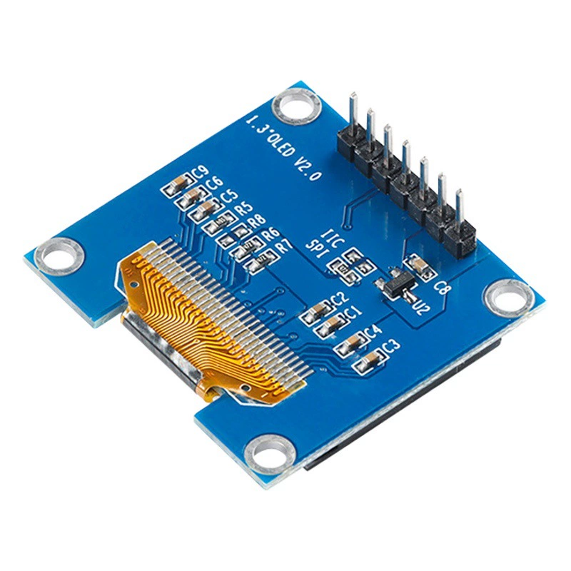 1,3-дюймовый модуль OLED-дисплея с экраном CH1116 версии печатной платы 12864, совместимым с SH1106 белым и синим IIC/SPI