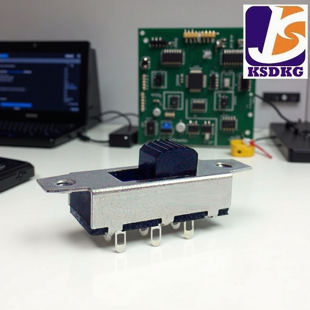 6脚拨动开关大电流 2档1P2T直柄拨码开关 滑动开关行程5柄长2-10