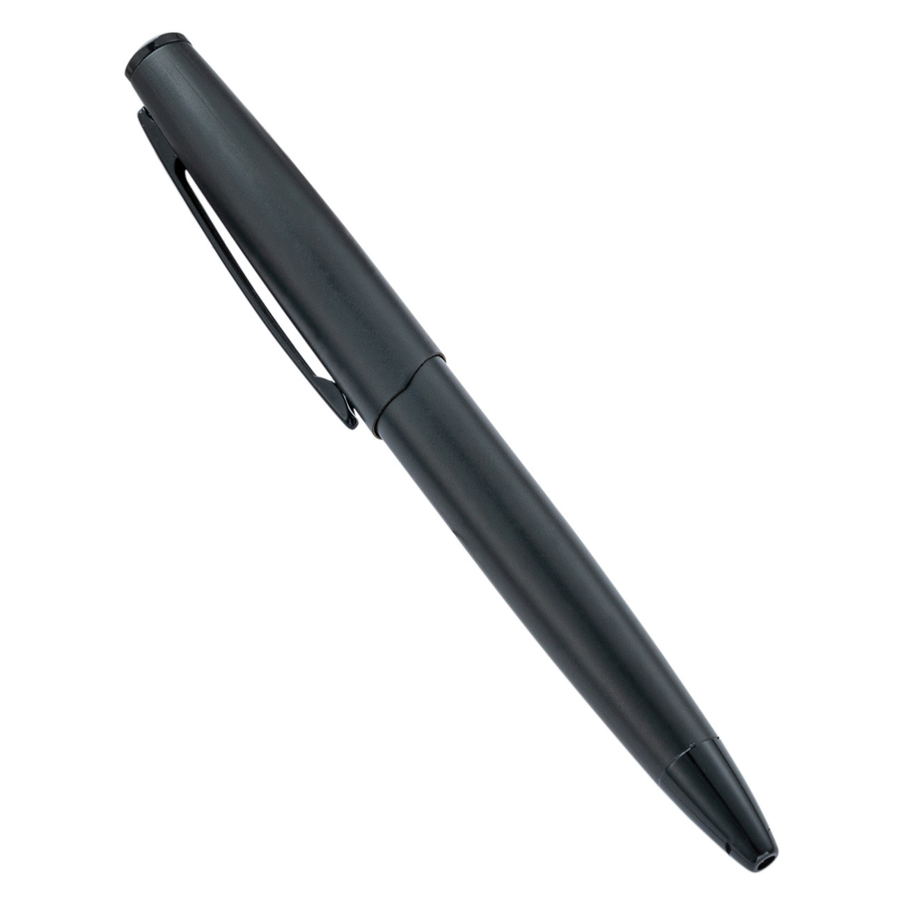 Pluma de metal negro comercial imprimible logotipo creativo publicidad bolígrafo de regalo bolígrafo giratorio fábrica al por mayor