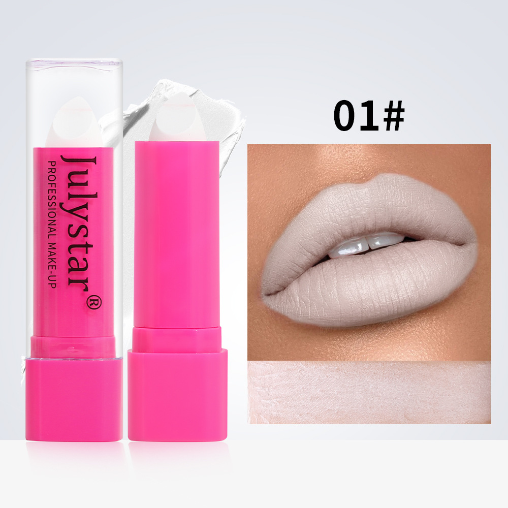 Makeup Halloween Colorless Non stick Cup Black Monochrome Natural and Long lasting Matte Lipstick_voghion.com