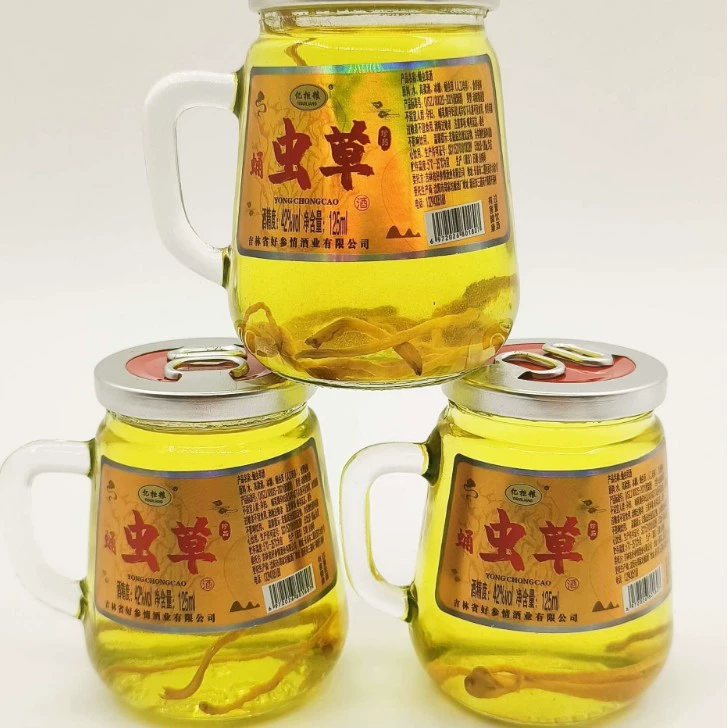 Северо-восточное женьшень олень кнут лайчи вино олень кровь устриц вино куколка кордицепс вино ликер 125ml чайная чашка 40 бутылок/