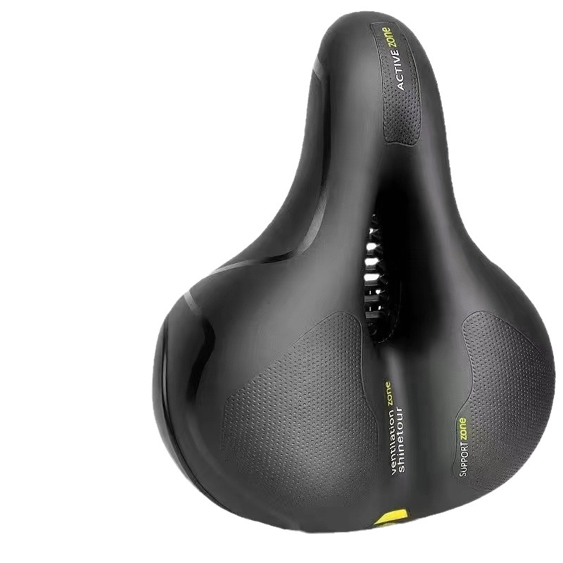 自転車のマウンテンバイクのサドルの座布団の透かし彫りの大きいお尻のスプリングのダンピングボールの中空の通気性の通用する座布団|undefined