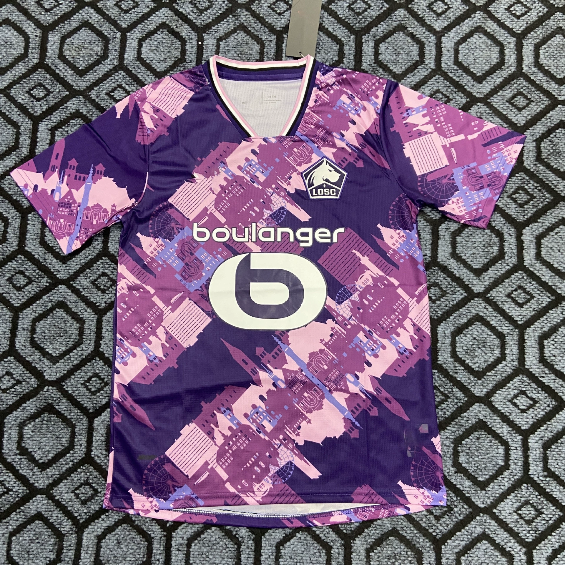 25-26 Club's new football uniform Barcelona Juventus Oasis ко-брендированная футболка с коротким рукавом джерси популярность