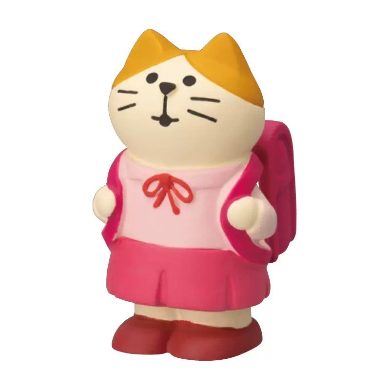 학교 가방 소녀 고양이