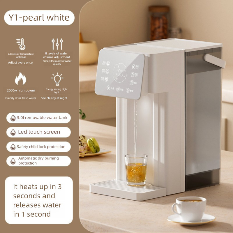 Cross-Border Instant Hot Water Dispenser 3L Desktop Multi-Level Temperature Control Fast Heating Water Boiler for Home and Office Use